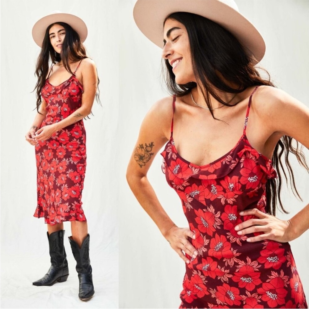 ROLLAS Shelley Datura 90’s Slip Dress Size S